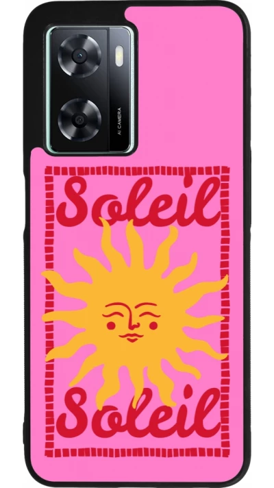 Coque OPPO A57 5G - Silicone rigide noir Sun sun 2026