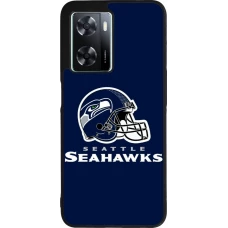 Coque OPPO A57 5G - Silicone rigide noir Super Bowl 26 Seattle 3
