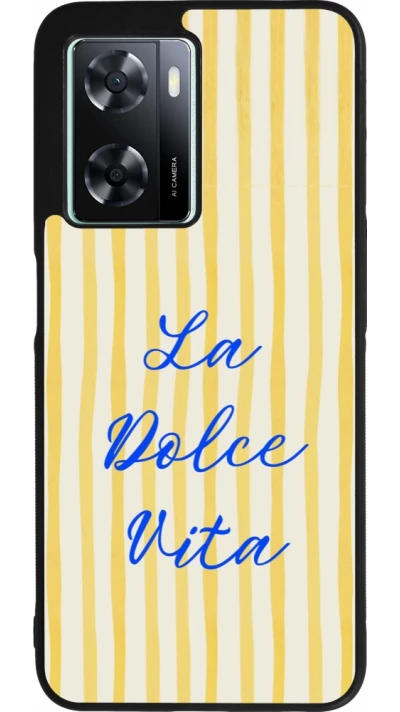 Coque OPPO A57 5G - Silicone rigide noir The good life 2026