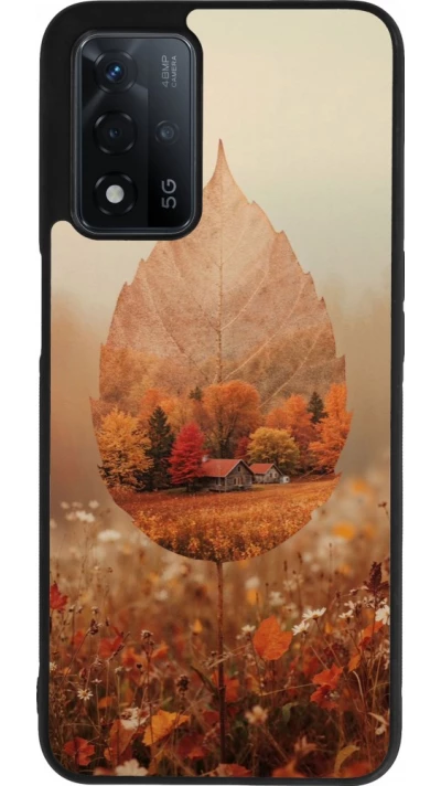Coque OPPO A93s 5G - Silicone rigide noir Autumn 26 Autumn leaf