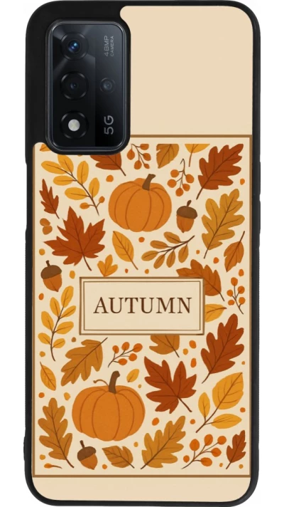 Coque OPPO A93s 5G - Silicone rigide noir Autumn 26 Hello autumn