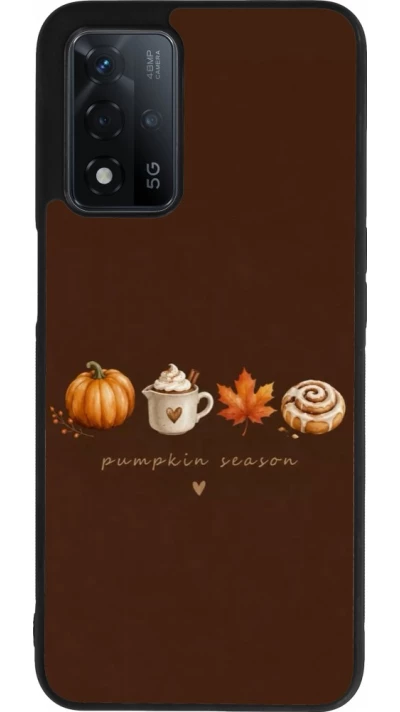 Coque OPPO A93s 5G - Silicone rigide noir Autumn 26 Pumpkin season
