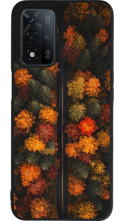 Coque OPPO A93s 5G - Silicone rigide noir Autumn 26 Road in autumn