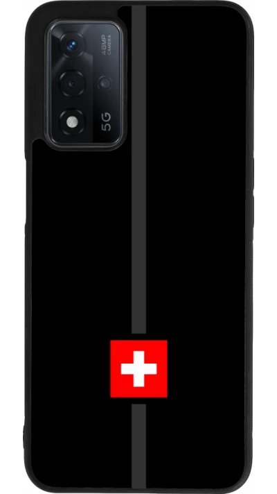 OPPO A93s 5G Case Hülle - Silikon schwarz Kanton CH schwarz