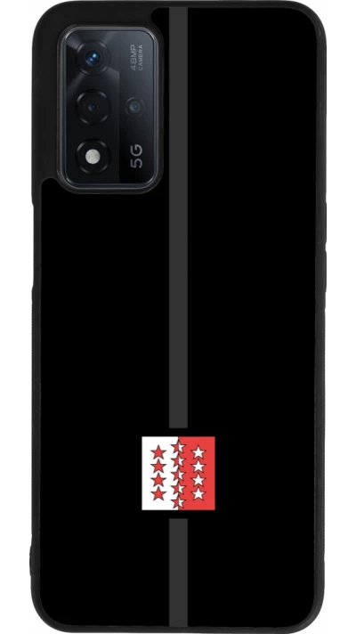 OPPO A93s 5G Case Hülle - Silikon schwarz Kanton VS schwarz