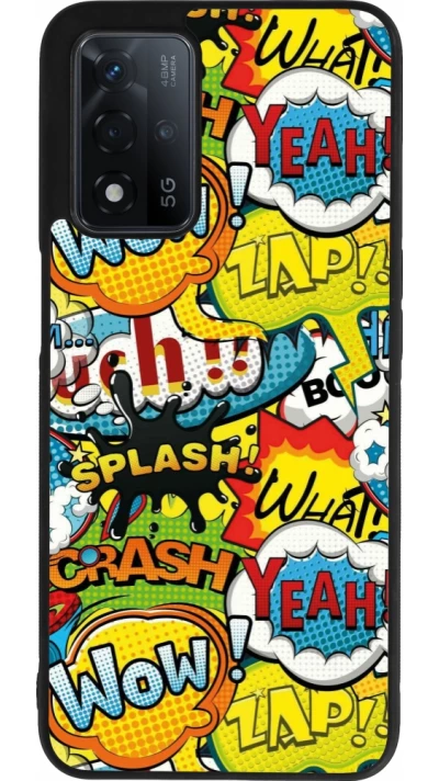 OPPO A93s 5G Case Hülle - Silikon schwarz Cartoons slogans