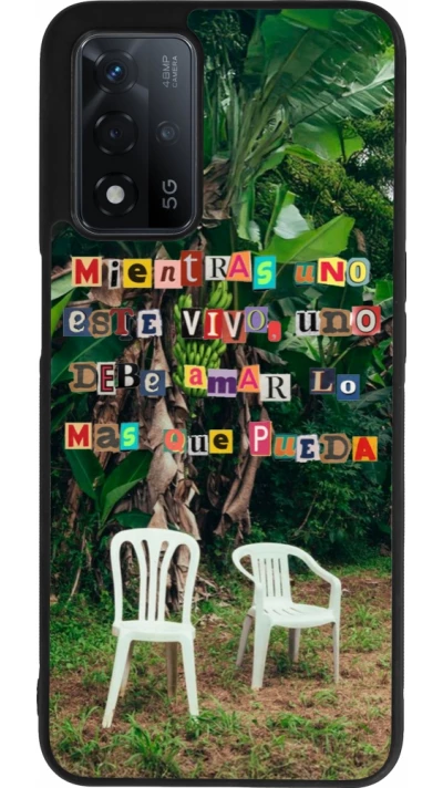 OPPO A93s 5G Case Hülle - Silikon schwarz Chairs DTMF