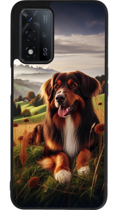 OPPO A93s 5G Case Hülle - Silikon schwarz Hund Land Schweiz