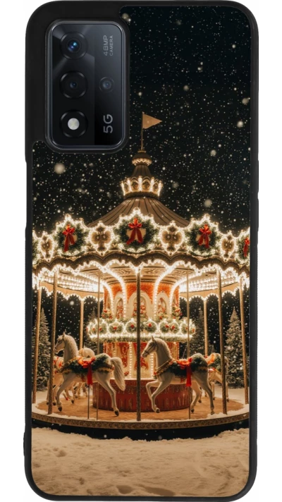 OPPO A93s 5G Case Hülle - Silikon schwarz Christmas 25 Carousel