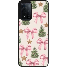 Coque OPPO A93s 5G - Silicone rigide noir Christmas 25 Vintage Ribbons