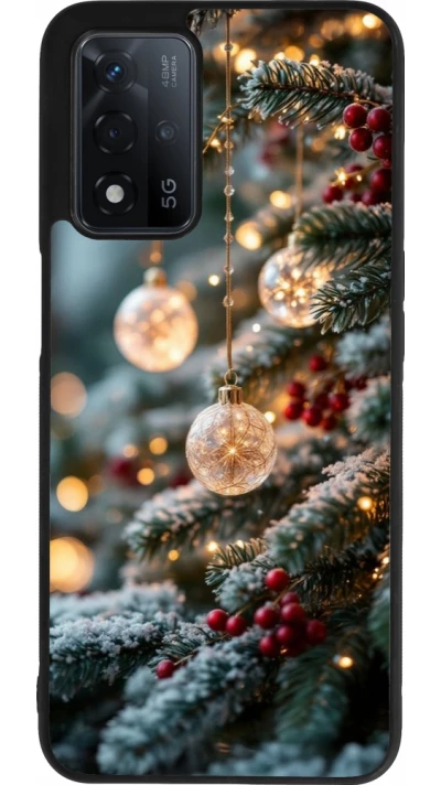 OPPO A93s 5G Case Hülle - Silikon schwarz Christmas 25 Xmas Decorated Tree
