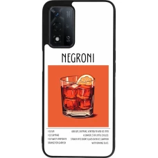 OPPO A93s 5G Case Hülle - Silikon schwarz Cocktail Rezept Negroni