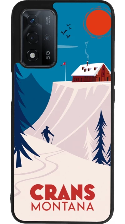 OPPO A93s 5G Case Hülle - Silikon schwarz Crans-Montana Cabane