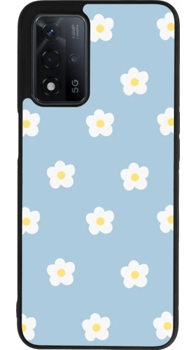 OPPO A93s 5G Case Hülle - Silikon schwarz Easter 2024 daisy flower