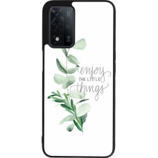 Coque OPPO A93s 5G - Silicone rigide noir Enjoy the little things
