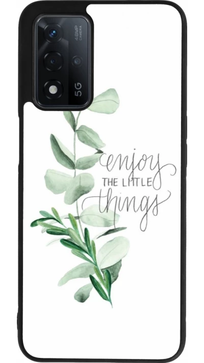 OPPO A93s 5G Case Hülle - Silikon schwarz Enjoy the little things