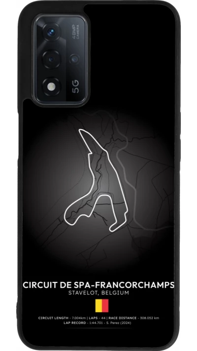 OPPO A93s 5G Case Hülle - Silikon schwarz F1 Track 2025 Belgium