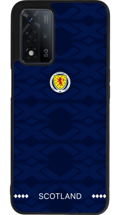 Coque OPPO A93s 5G - Silicone rigide noir Maillot de football Ecosse 2026 personnalisable