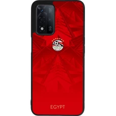 Coque OPPO A93s 5G - Silicone rigide noir Maillot de football Égypte 2026 personnalisable