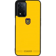 OPPO A93s 5G Case Hülle - Silikon schwarz Ecuador 2026 personalisierbares Fussballtrikot