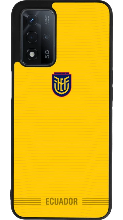 OPPO A93s 5G Case Hülle - Silikon schwarz Ecuador 2026 personalisierbares Fussballtrikot