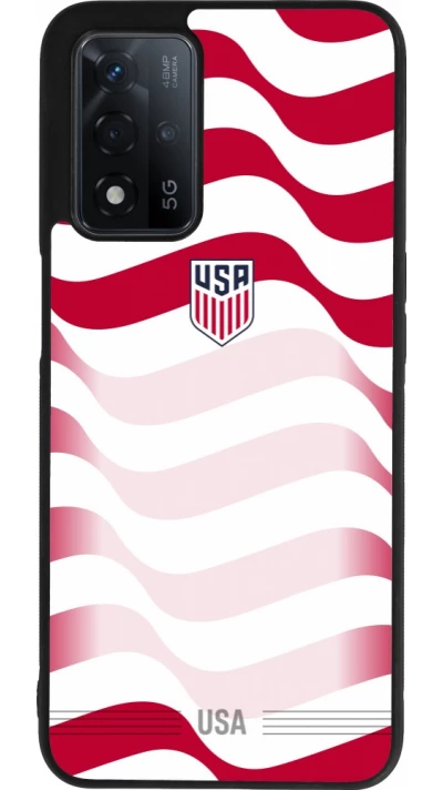 OPPO A93s 5G Case Hülle - Silikon schwarz Vereinigten Staaten 2026 personalisierbares Fussballtrikot