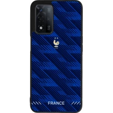 Coque OPPO A93s 5G - Silicone rigide noir Maillot de football France 2026 personnalisable