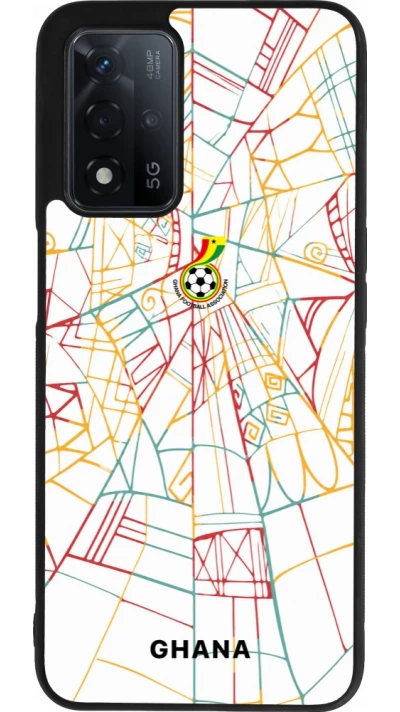 OPPO A93s 5G Case Hülle - Silikon schwarz Ghana 2026 personalisierbares Fussballtrikot