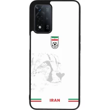 Coque OPPO A93s 5G - Silicone rigide noir Maillot de football Iran 2026 personnalisable