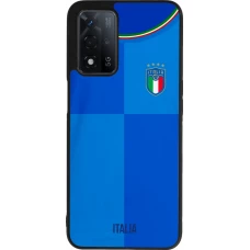 OPPO A93s 5G Case Hülle - Silikon schwarz Italien 2022 personalisierbares Fußballtrikot