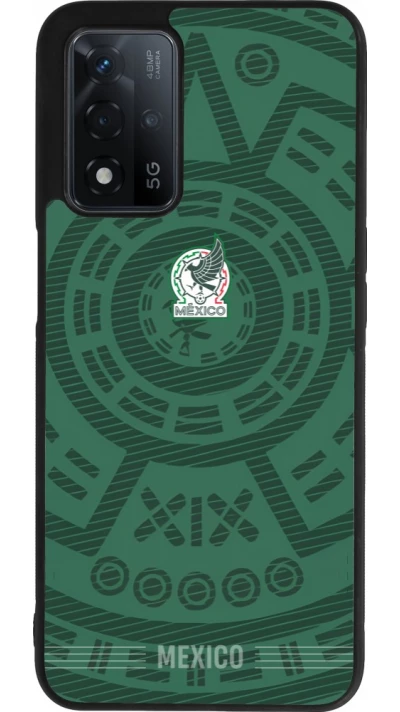 Coque OPPO A93s 5G - Silicone rigide noir Maillot de football Mexique 2026 personnalisable
