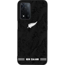 Coque OPPO A93s 5G - Silicone rigide noir Maillot de football Nouvelle-Zélande 2026 personnalisable