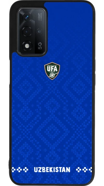 OPPO A93s 5G Case Hülle - Silikon schwarz Usbekistan 2026 personalisierbares Fussballtrikot