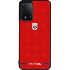 Coque OPPO A93s 5G - Silicone rigide noir Maillot de football Panama 2026 personnalisable