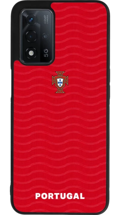 OPPO A93s 5G Case Hülle - Silikon schwarz Portugal 2026 personalisierbares Fussballtrikot