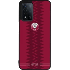 OPPO A93s 5G Case Hülle - Silikon schwarz Qatar 2026 personalisierbares Fussballtrikot