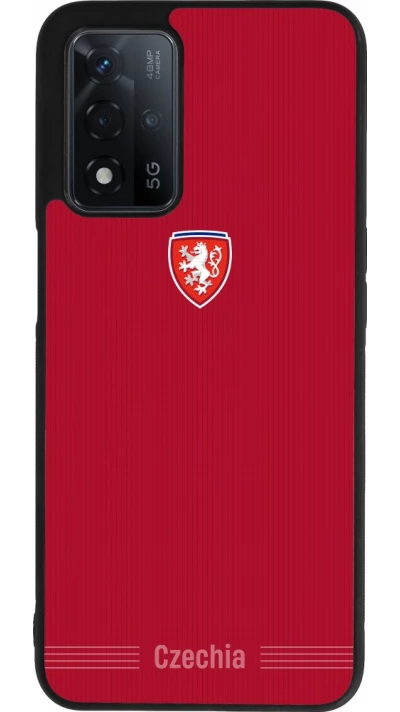 OPPO A93s 5G Case Hülle - Silikon schwarz Tschechische Republik 2026 personalisierbares Fussballtrikot
