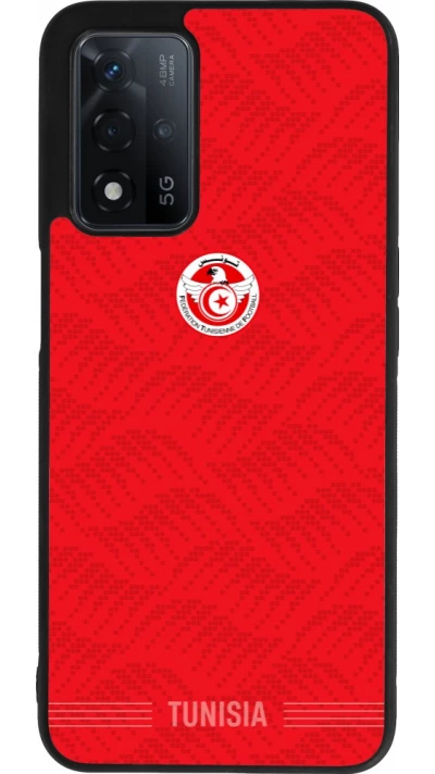 OPPO A93s 5G Case Hülle - Silikon schwarz Tunesien 2026 personalisierbares Fussballtrikot
