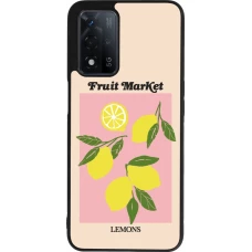 Coque OPPO A93s 5G - Silicone rigide noir Fruit market lemons 2026