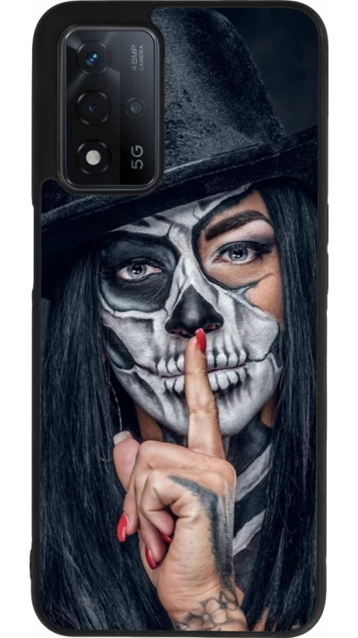 OPPO A93s 5G Case Hülle - Silikon schwarz Halloween 18 19