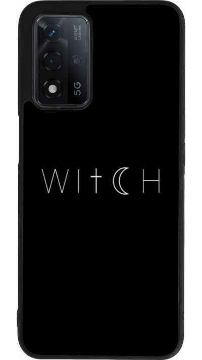 OPPO A93s 5G Case Hülle - Silikon schwarz Halloween 22 witch word