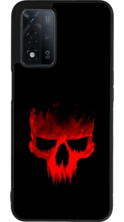 OPPO A93s 5G Case Hülle - Silikon schwarz Halloween 2023 scary skull