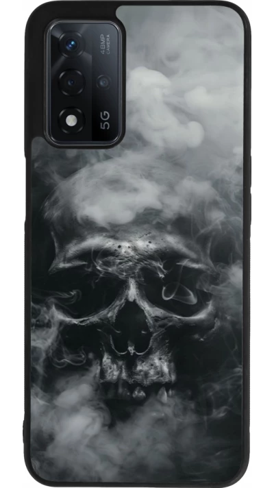 OPPO A93s 5G Case Hülle - Silikon schwarz Halloween 2024 smoky skull