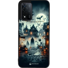 Coque OPPO A93s 5G - Silicone rigide noir Halloween Spookville
