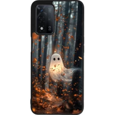 Coque OPPO A93s 5G - Silicone rigide noir Halloween 2025 Ghost in the forest