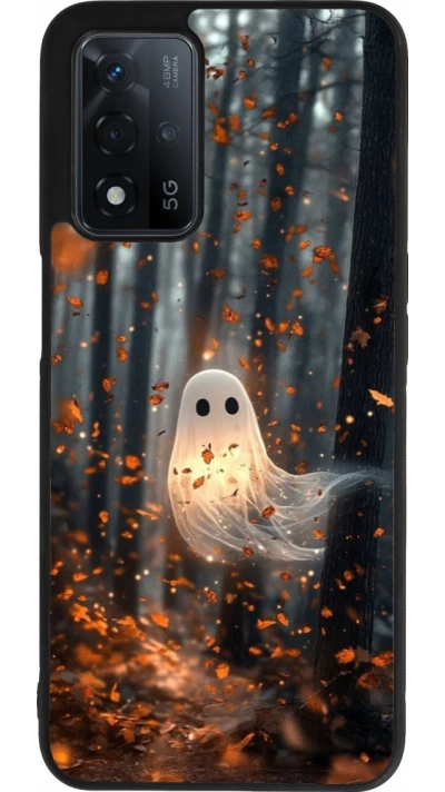 OPPO A93s 5G Case Hülle - Silikon schwarz Halloween 2025 Ghost in the forest