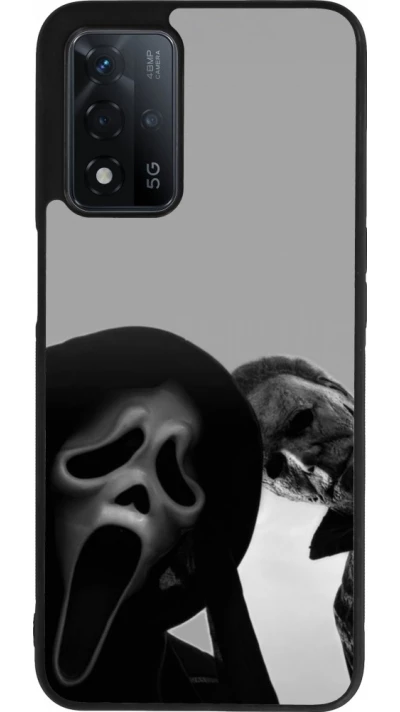 OPPO A93s 5G Case Hülle - Silikon schwarz Halloween 2026 Scream and Michael Myers