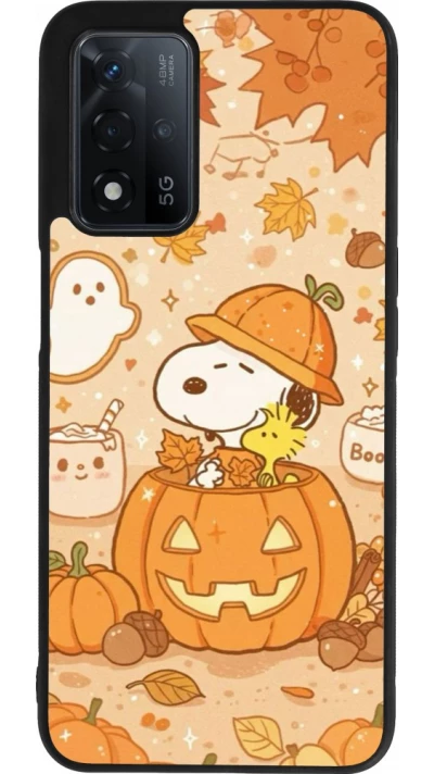 OPPO A93s 5G Case Hülle - Silikon schwarz Halloween 2026 Snoopy Halloween
