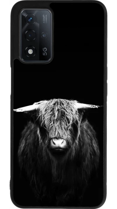 OPPO A93s 5G Case Hülle - Silikon schwarz Highland calf black