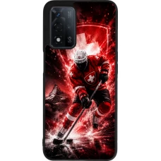 Coque OPPO A93s 5G - Silicone rigide noir Hockey World Championship Player